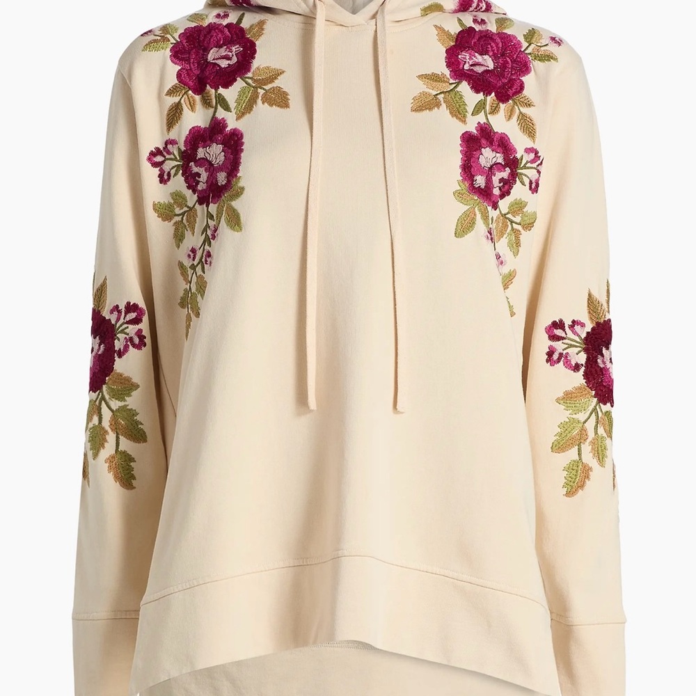 JOHNNY WAS $295 MEHDI HOODED SWEATSHIRT